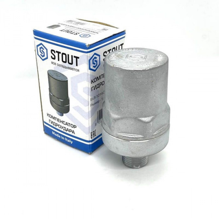 STOUT Компенсатор гидроудара, нар.р., 1/2 (SVC-1014-000015)