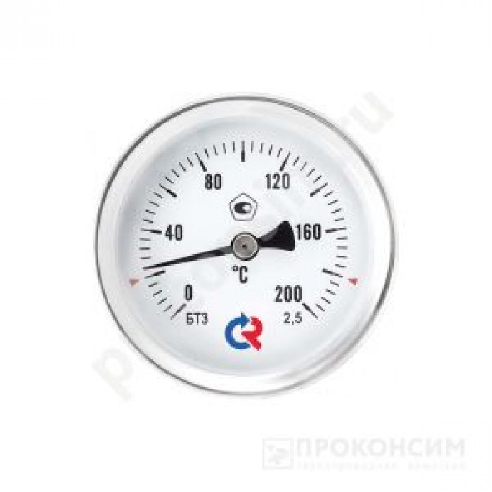 РОСМА Термометр биметалл. 63мм*46мм (0-120 С) БТ-31.211