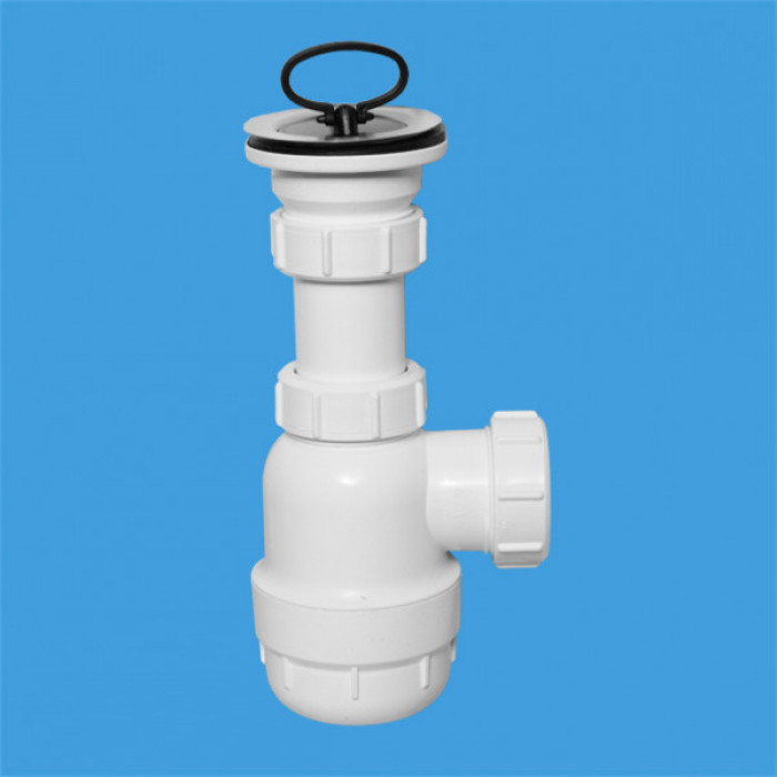 MRSK2 1 1/2"*40мм прямой бутылочный сифон с 70мм сливом, пробкой, выход40мм.